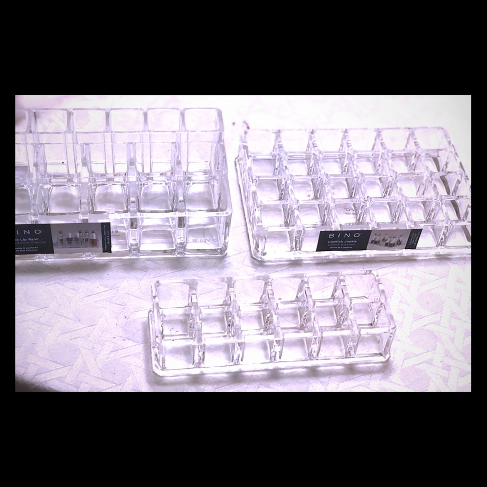 Acrylic makeup organizer